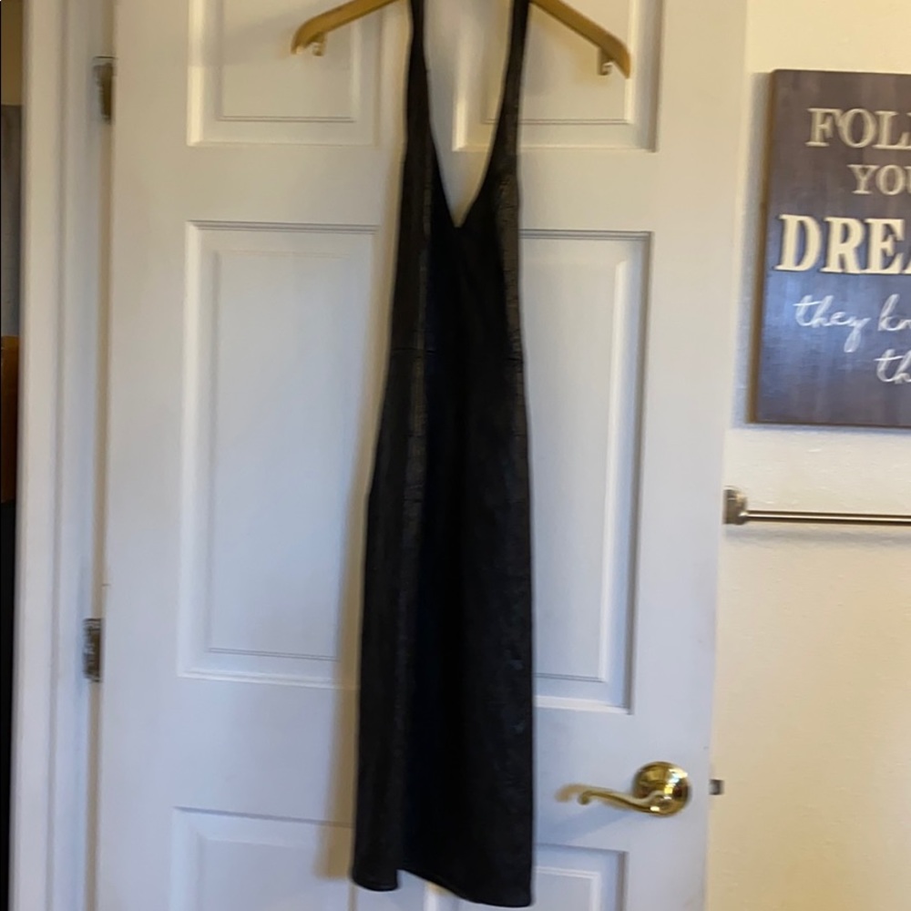 Versace leather dress